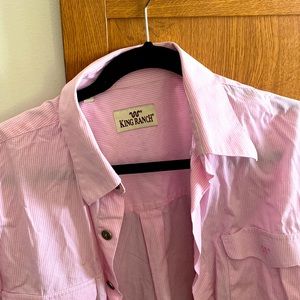 King Ranch Large Pink Dress Shirt